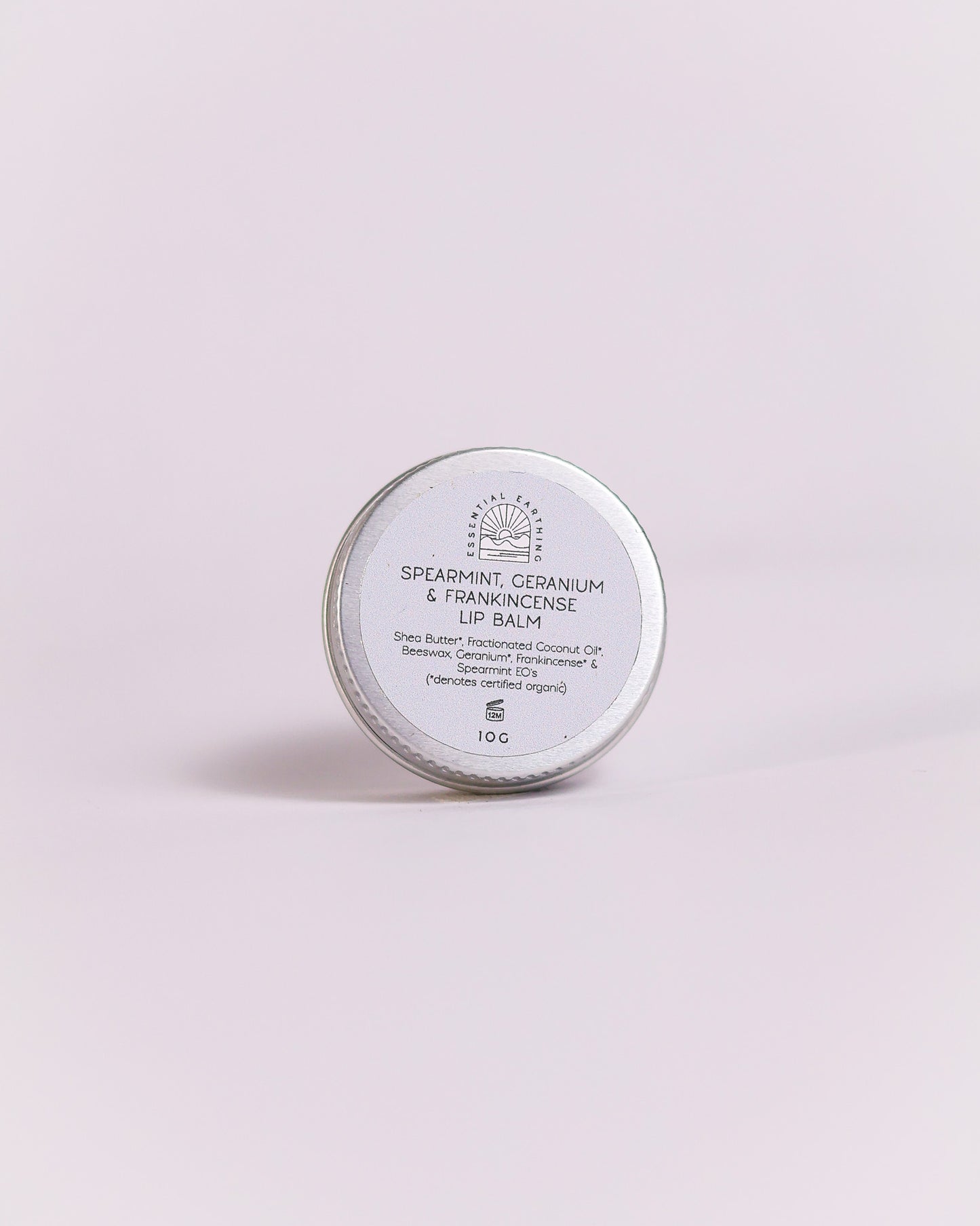 Organic Lip Balm. Spearmint, Geranium and Frankincense